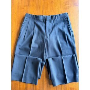 Vintage Murphy & Hartelius Navy Double Pleated Dress Pants - 38x29